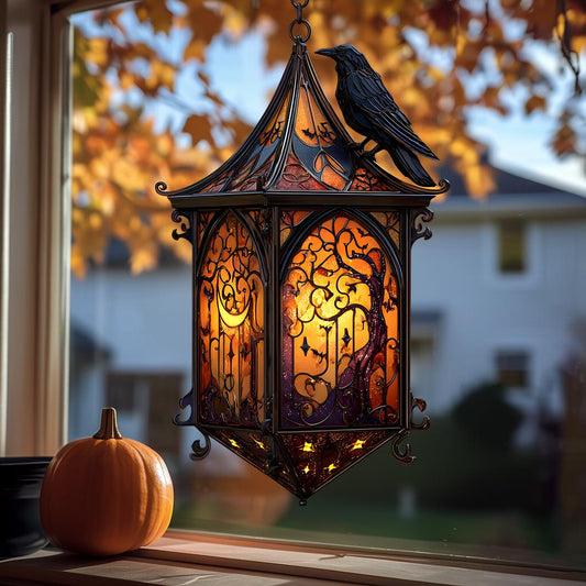 Halloween Lantern Acrylic Suncatcher
