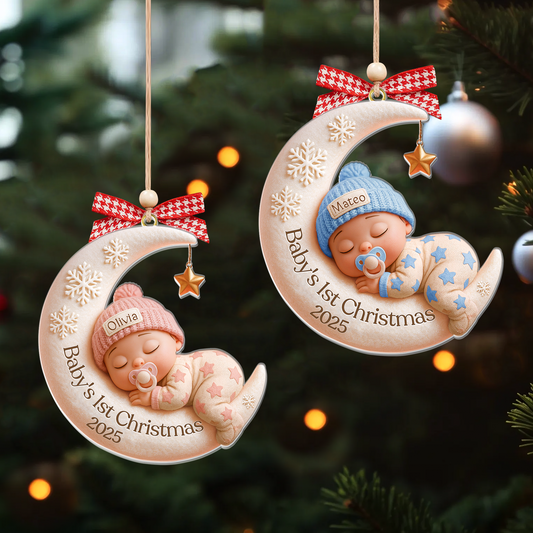 Custom baby 1st Christmas - CF695